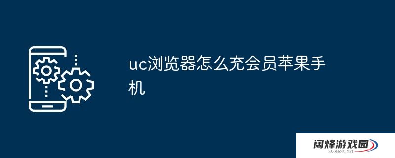 uc浏览器怎么充会员苹果手机