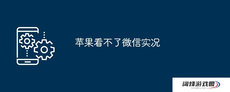 苹果看不了微信实况